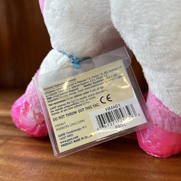 NEW Webkinz ‘RIBBON UNICORN’ HM461 • Sealed WITH Code - Picture 5 of 9